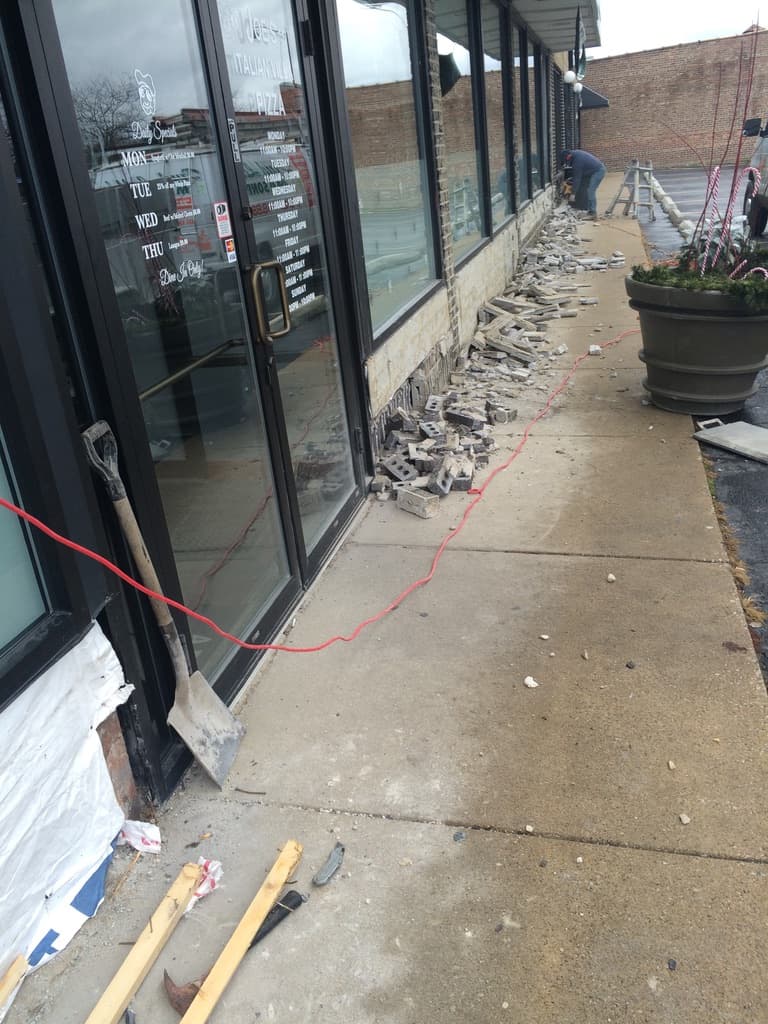 CMU Block Repair — Commercial Retail